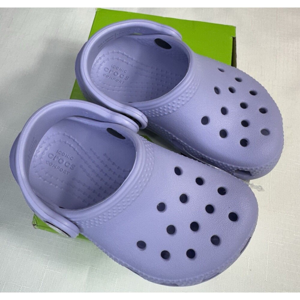 Crocs Classic Clog T Mystic Purple Toddler Size C6 NIB - Picture 2 of 8